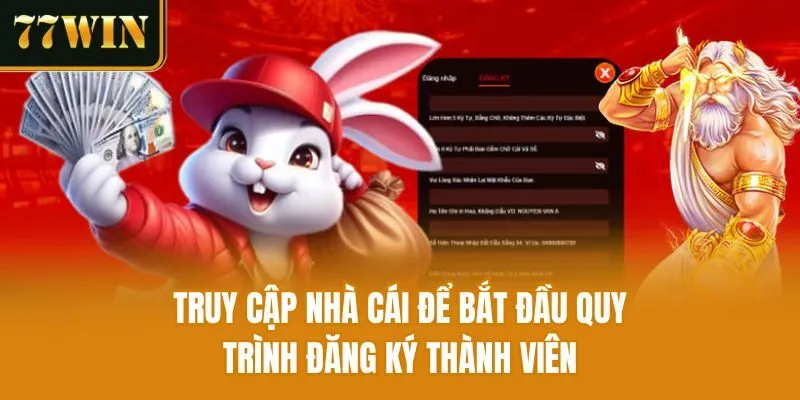 Truy cập nhà cái để bắt đầu quy trình đăng ký thành viên